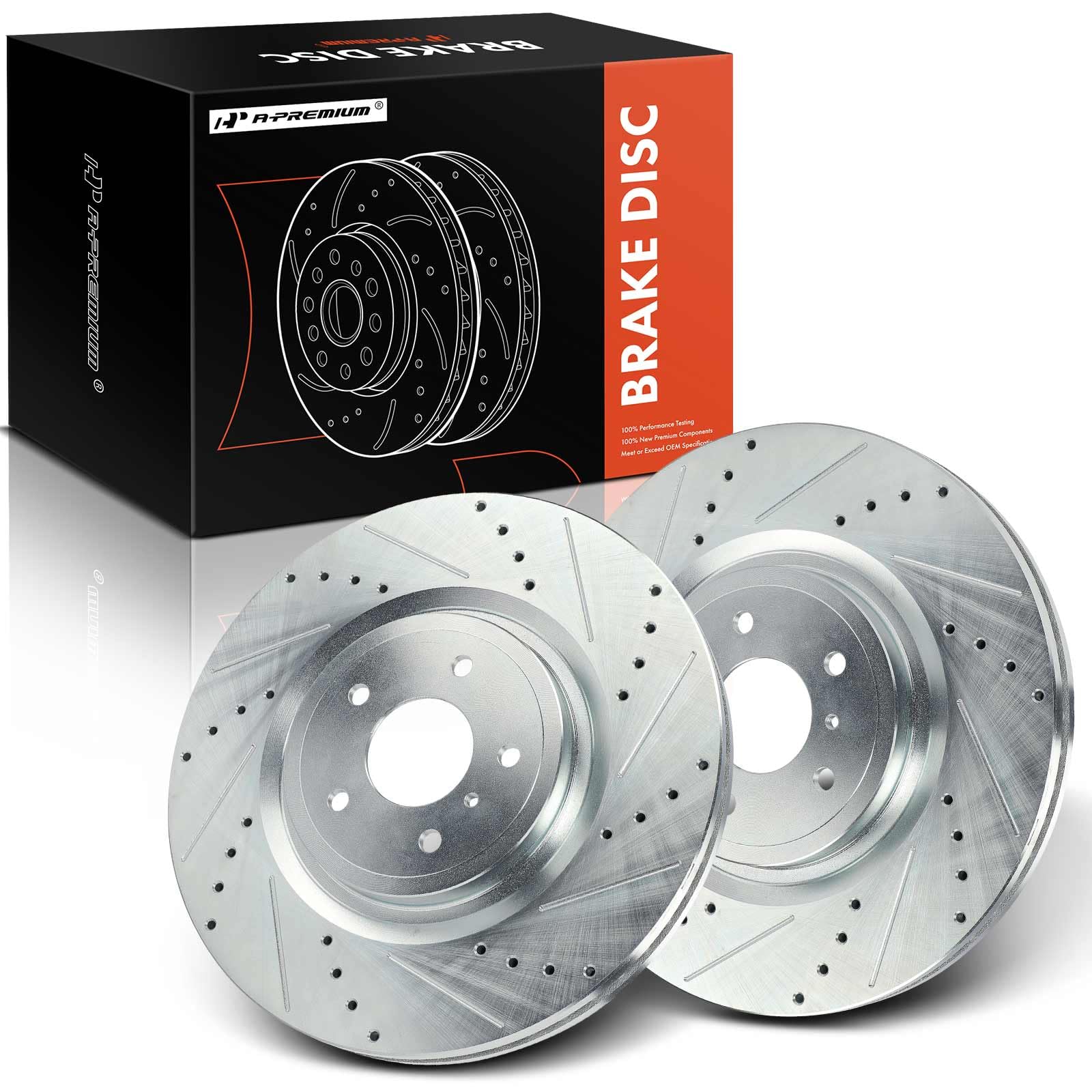 Amazon.com: A-Premium 13.96 inch (354.50mm) Front Drilled